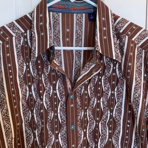 Robert Graham, Ladies , Sz L,  Embroidered Shirt